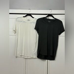 Bundle Of Women's dark grey and White T-Shirt Set